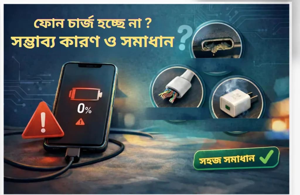 ফোনে চার্জ না হওয়ার সমস্যা হলে করণীয়